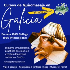 Las opciones más solicitadas en Galicia para formarse en masaje y quiromasaje Curso de quiromasaje en Galicia